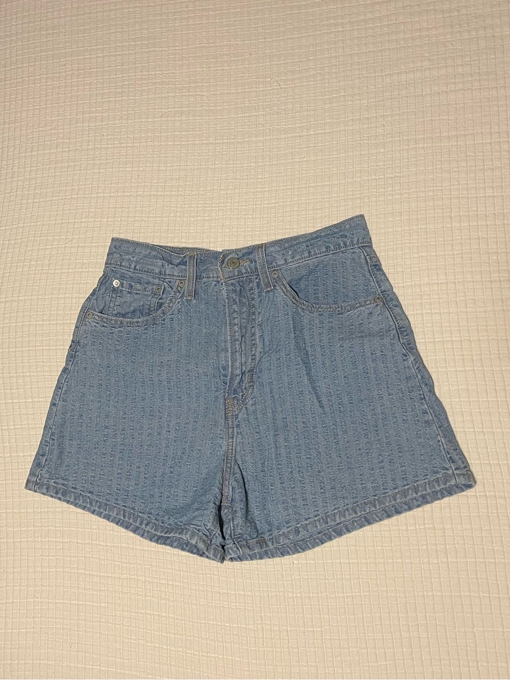 Levi's High-Waist Loose Blue Denim Women’s Shorts